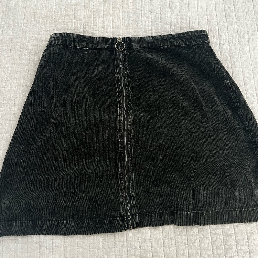 Black Zip up skirt